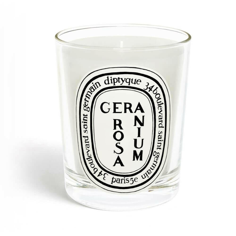 Diptyque Candle Geranium Rosa.